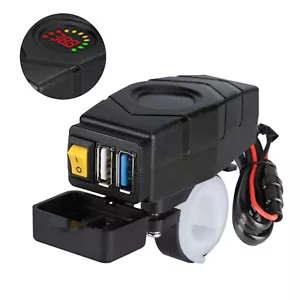 Handlebar USB Charger 24V 36V 48V 60V QC3.0 Fast Charging Adapter Phone - Picture 1 of 20