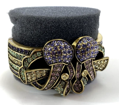 Brazalete con bisagras de cristal púrpura impresiones irresistibles de colección Heidi Daus DS75 Foto 1 de 4