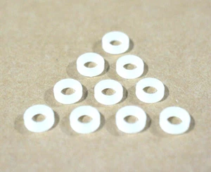 Holley White Nylon Reusable Float Bowl Screw Washers - Ten Pack. - Picture 1 of 2