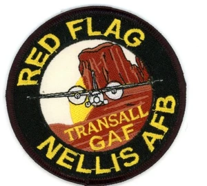 PATCH GERMANY LUFTWAFFE RED FLAG C-160 TRANSALL GAF NELLIS AFB - Picture 1 of 1