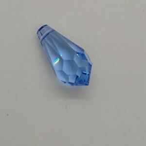 Swarovski Crystal Light Sapphire 22mm Teardrop 6000 Pendant; Popular Shape!
