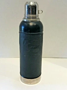 Vintage 1920's Stanley 2 Quart Super-Vac Blue Enamel Cork "It Will Not Break" - Picture 1 of 12