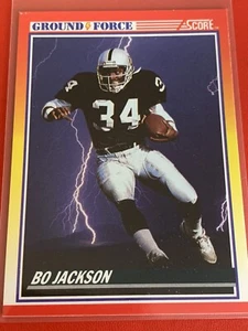 1990 Score Bo Jackson Ground Force #330 Oakland Raiders - Picture 1 of 2