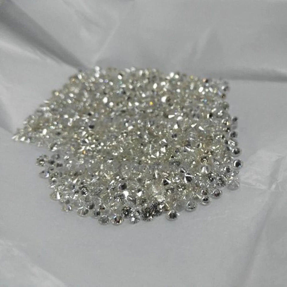 Lab Grown Loose CVD Diamond 3 mm SI1 Clarity DEF Color 1Ct. 10 Pcs Lot CVD/HPHT - Image 1 of 4