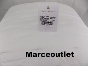 Yves Delorme Paris Triomphe Cotton Sateen KING Quilted Bedspread Blanc White