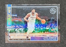 2018-19 NBA Hoops Courtside Black Artist Proof #CS-10 Joel Embiid #07/10 Holo