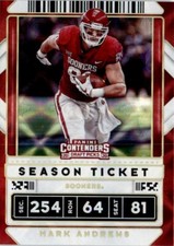 2019 Panini Contenders Draft Picks Collegiate Ticket Mark Andrews Oklahoma