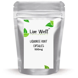 Liquorice / Licorice Root Powder 500mg Capsules Premium Quality! FREE P&P - Picture 1 of 2