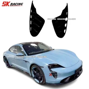 For Porsche Taycan 2020-2024 NEW Gloss Black Front Headlight Vent Air Cover Trim - Bild 1 von 7