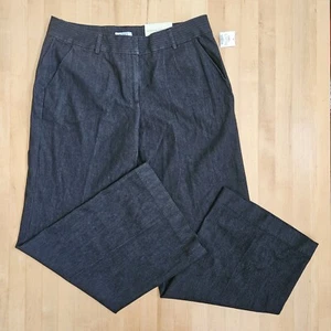 New Cato Classic Pants Womens Sz 14 Relaxed Thigh Straight Leg Denim Dark Wash - Picture 1 of 18