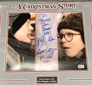 PETER BILLINGSLEY & SCOTT SCHWARTZ signiert "EINE WEIHNACHTSGESCHICHTE" gerahmt Beckett Echtheitszertifikat - Bild 1 von 9