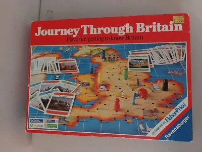Vintage 1980s JOURNEY THROUGH BRITAIN Board Game. - Image 1 of 3