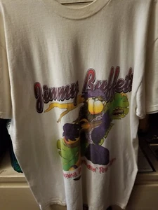 JIMMY BUFFETT HAVANA DAYDREAM TOUR 1997 WHITE LARGE SHIRT - Picture 1 of 2