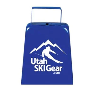 Blue Cow Bell with Utah Ski Gear Logo - Photo 1 sur 1
