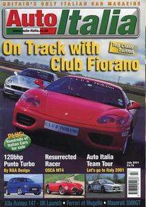Auto Italia Magazin Juli 2001 Club Fiorano Alfa 147 OSCA MT4 Maserati 3500GT - Bild 1 von 1