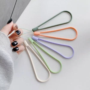 Breloques de poignet lanière à main en silicone pour téléphone portable clés cordon lanière - Photo 1 sur 22