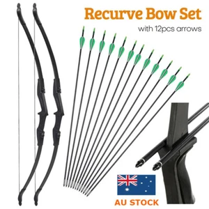 57" Archery Takedown Recurve Bow RH/LH 20/30/40lbs for Beginner Target Practice - Picture 1 of 31