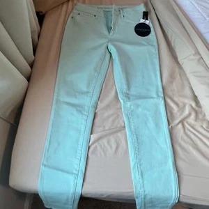 Articles Of Society Womens Mid Rise Skinny Denim Jeans Mint Blue Size 28 NWT - Picture 1 of 6