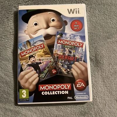 Monopoly Collection 2 En 1 Livre Boîte Coffret CD notice Livret Jeu Wii Nintendo - Photo 1/4