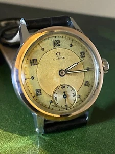 Rare Omega Military c1943 Caliber 100 Rose Gold Bezel Watch. All Original Parts. - Picture 1 of 8