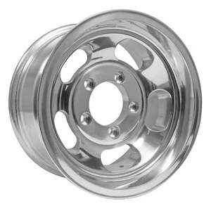 15x8 -12 F, 15x9 -12 R, US Mag 1PC U101 Indy 5x4.5 Polished Wheels (Set of 4) - Picture 1 of 1