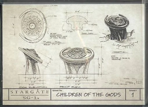 Stargate SG-1 Season 9 Production Sketches Set S1-S18 - Image 1 of 1