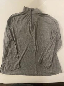 Banana Republic Sweater Men's XL Grey Half Zip Quick Dry Lightweight Pullover - Picture 1 of 2