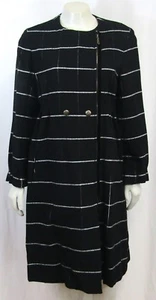 Abrigo a Cuadros YSL YVES SAINT LAURENT Edición 24 Cuadros 40 8 Negro Blanco Cuadros - Imagen 1 de 10