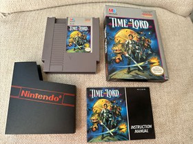 Videojuego Time Lord CIB Nintendo NES con estuche original y manual 