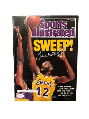 James Worthy Signed Sports Illustrated (June 5th 1989) SI Magazine JSA - Image 1 of 2