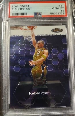 KOBE BRYANT 2002 TOPPS FINEST #47 LAKERS PSA 10 GEM MINT - Image 1 of 2