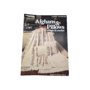 1979 Afghans & Pillows to Knit & Crochet Leisure Arts Leaflet 149 - Picture 1 of 4