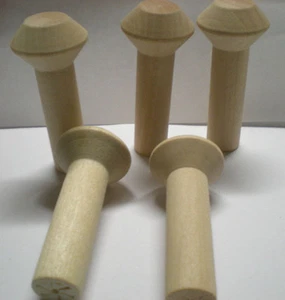 10 Pieces Wood Smoke Stack for Trains & Toys Pack of 10 Pieces - Picture 1 of 1