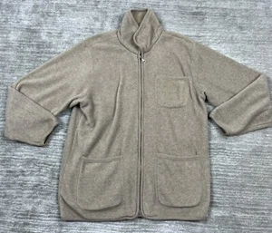 Allegheny Trail Utility Jacket Womens Medium Beige Barn Field Fleece 90s Grunge - Picture 1 of 11
