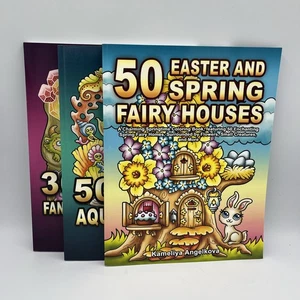 Kameliya Angelkova • Adult Coloring Books • Lot Of 3 • PB • New - Imagen 1 de 4