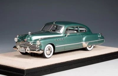 1/43 GLM Stamp 1949 Buick Roadmaster Sedanette Cirrus Green Metallic STM493002 - Image 1 of 2