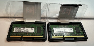 ELPIDA 2GB RAM (x2) - 2Rx8 PC3-8500S-7-10-AP - Laptop RAM Memory (4 Gig total) - Image 1 of 4