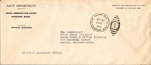 Navy Department Naval Ammunition Depot - Hingham Massachusetts December 21 1942 - Picture 1 of 2