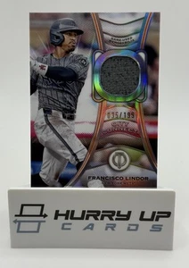 2025 Topps Tribute Francisco Lindor gioco-usato/indossato City Connect reliquia /199 - Foto 1 di 2