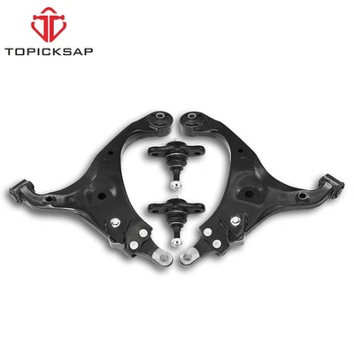 4 peças para 2007-10 Kia Rondo Optima LX/EX/SX braços de controle inferiores dianteiros com junta esférica - Imagem 1 de 4