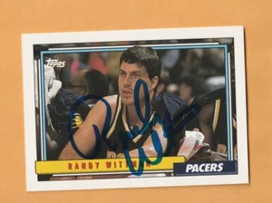 Randy Wittman Indiana Pacers AUTO Signed 1992-93 Topps Hoosiers 1E - Picture 1 of 2