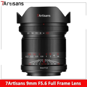 7artisans 9mm F5.6 Full Frame Ultra Wide Angle Lens for Canon Nikon Sony L-Mount - Picture 1 of 9
