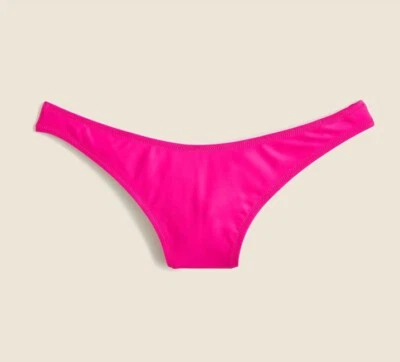 J. Crew 女式 Heritage 1989 高腿比基尼底部辐射紫红色 L 全新 — 第 1/4 张图片