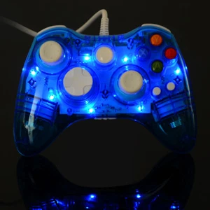 Glow Light USB Wired/Wireless Gamepad Remote Console Controller for Xbox 360 &PC - Picture 1 of 46
