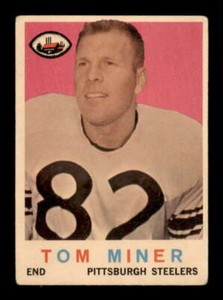 1959 Topps #52 Tom Miner G RC Rookie Steelers 550293