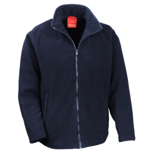 Nueva chaqueta de lana para hombre lisa con cremallera completa pesada exterior cálida polar antipíldora trabajo - Imagen 1 de 7