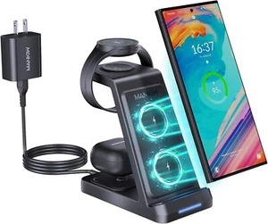 3 in 1 Wireless Charging Station for Samsung,Fast Phone Charger Station for Sams - Picture 1 of 7