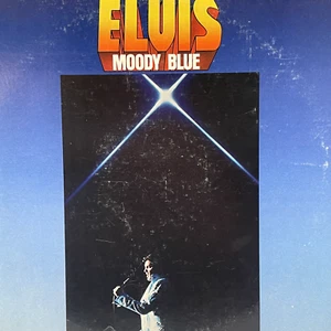 Elvis Presley Moody Blue Blue Vinyl lp Rca Victor Afl1-2428 1977 Vintage - Picture 1 of 7