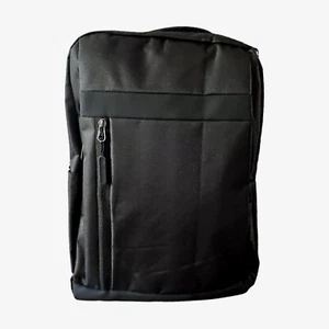 17 Zoll schmaler Freizeit Laptop Rucksack mit USB Ladeanschluss schwarz - Bild 1 von 6