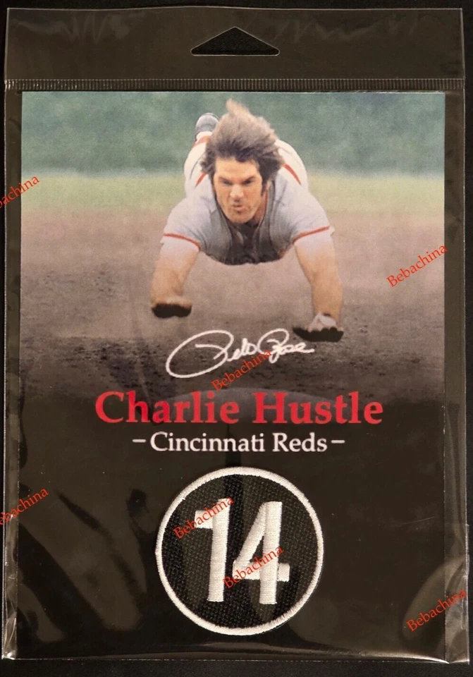 Pete Rose # 14 Memorial Patch Cincinnati Reds Memorial baseball jersey Patch - Image 1 of 2